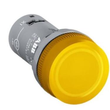 Imagem de Luz piloto compacta amarela LED 24 V CA / CC ABB
