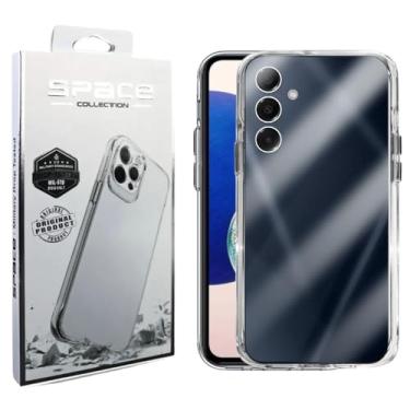 Imagem de Capa Capinha Clear Case Space Compatível Samsung Galaxy A14 Rígida Anti Amarelamento Resistente