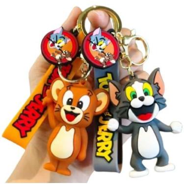 Imagem de Kit Chaveiro Tom E Jerry Personagem Coleção Turma Chave Carro Bolsa - 