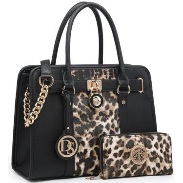 Imagem de Bolsa Dasein Two Tone Satchel Vegan Leather para mulheres