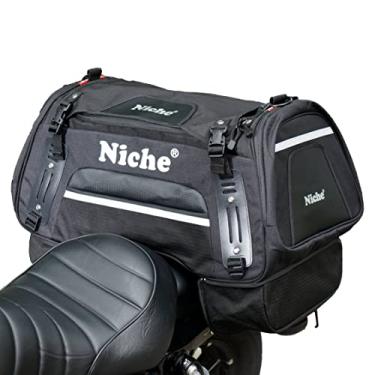 Imagem de Niche Bolsa traseira de motocicleta, bolsa traseira resistente ao clima para bicicleta esportiva e bicicleta de rua, tipo universal - 60L (NMO-2211)
