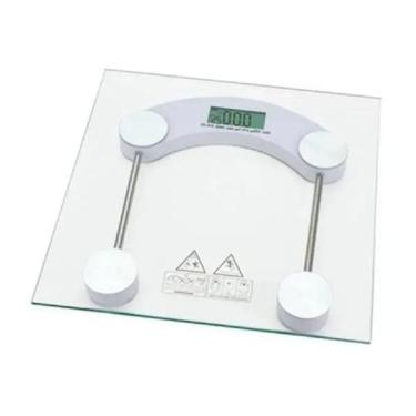 Imagem de Balança Quadrada Digital P/Banheiro De Vidro 180kg