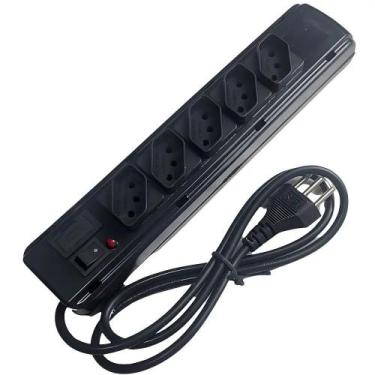 Imagem de Filtro Extensão Régua 5 Tomadas Cabo 1 Metro FLK05D KITEC, Bivolt