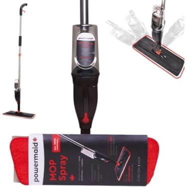 Imagem de Mop Spray com Gatilho Burrifador e Reservatório 3 em 1 Varre Enxuga e Passa Pano Com Cabo Inox Articulado 360