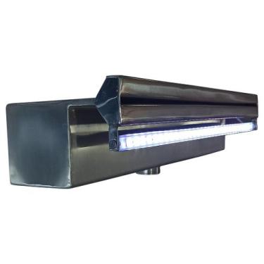 Imagem de Cascata Inox Embutir 60cm Lâmina Curta Led + Controladora - Shop das C