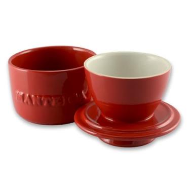 Imagem de Ceraflame Manteigueira Francesa de Cerâmica 250g - Vermelho