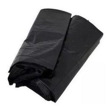 Imagem de Saco Para Lixo De 80L Grosso Reforçado Pacotes Com 5Kg Preto - HIGIPAC