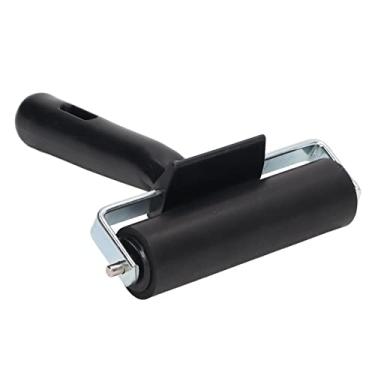 Imagem de Brayer Roller, rolo de pintura com de 10 cm de comprimento, revestimento forte, rolo brayer com alça de plástico antiderrapante para impressão de papel de parede de scrapbooking