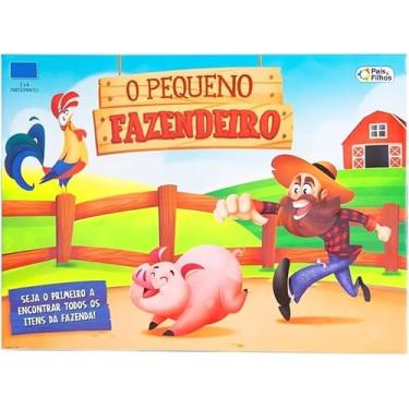 Imagem de O Pequeno Fazendeiro Jogo Infantil Brinquedo Diversão, Estratégia e Aprendizado Jogo de Tabuleiro
