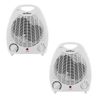 Imagem de Kit 2 Aquecedores Eletricos Britania Ab1100N 2000W 220V
