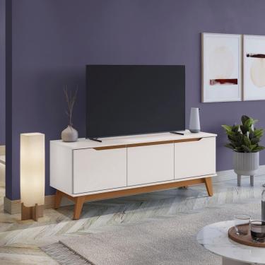 Imagem de Rack Kappesberg 3 Portas Branco 136cm