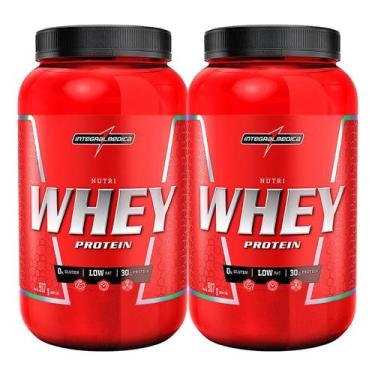 Imagem de Combo Whey protein 2x Nutri Isolado Concentrado Cookie 900g Pote - Int