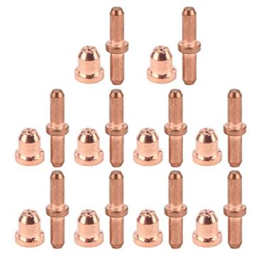 Imagem de Zaweliyo TC60 Cutter Cutter Consumíveis, Kit de Acessórios para Bocos, Feitos de Cobre para de Plasma de Alta Temperatura, Compatível Com Plasma TC60, Fácil de Instalar