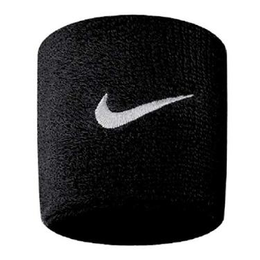 Imagem de Munhequeira Pequena Swoosh Wristband 2 Unid, Único, Preto