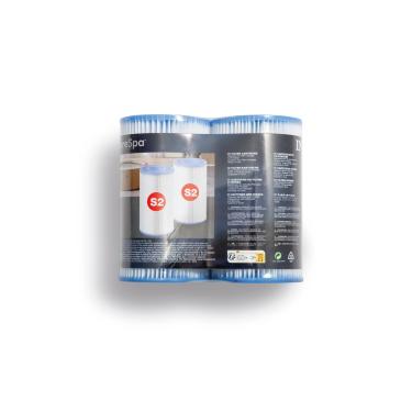 Imagem de Intex 29012E Purespa Tipo S2 Cartucho De Substituição Para Filtro Spa Papel Dacron Alta Resistência E Fácil Instalação Vários Modelos Purespa, Pacote Com 2
