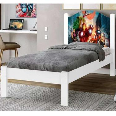 Imagem de Cama Solteiro Reforçada Adesivada Desenho de Personagens Meninos Menin