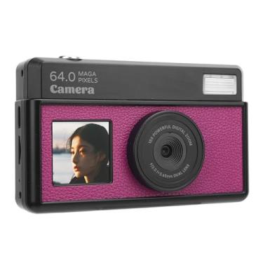 Imagem de Câmera Digital 4K 68MP 18x Zoom AutoFocus Focus 2,8 Polegadas Câmera Digital Retro Com Vários Filtros e Luz de Preenchimento LED (Violet e preto escuro)