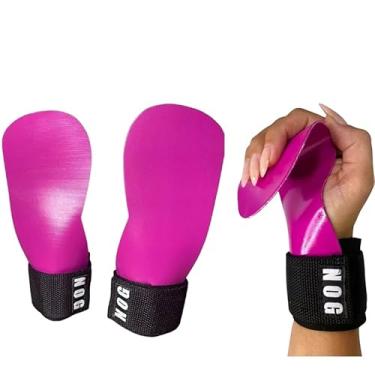 Imagem de Luva Hand Grip para CrossFit e LPO, Protetor Palmar com Tira de Pulso, Preto (ROSA, G/GG)