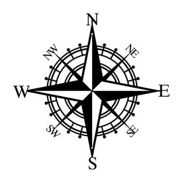 Imagem de Bússola Náutica Arte De Parede Decoração Pirata De Metal Para Quarto S