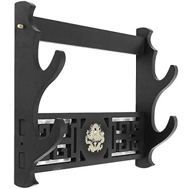 Imagem de Suporte de espada suporte para espadas samurais, suporte para katana japonesa em forma de dragão para montagem na parede, suporte para espadas com gancho chinês, suporte para espadas, armas de artes m