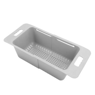 Imagem de Cestas de Freezer Profundas Ajustáveis, Divisor de Organizador de Armazenamento No Congelador No Peito Com Alça para Cozinha (GREY)