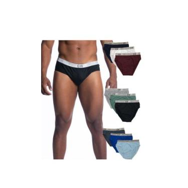 Imagem de Kit 3 Peças Cueca Slip Masculina 100% algodão top imperdível. GG - kit