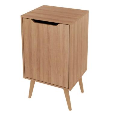 Imagem de Balcão Gabinete para Banheiro Amêndoa 45cm com 1 Porta BN3641 Sem Cuba Tecnomobili