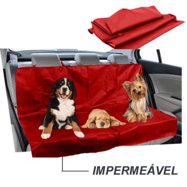 Imagem de Capa PROTETORA PET de Assento VERMELHA  CARRO AUTOMOTIVO Higiênico Imp