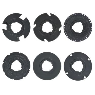 Imagem de XQK Conjunto de pratos de sementes opcional 60010 compatível com a semente de jardim EarthWay 1001-B. Contém cenoura leve, pipoca, pepino, feijão de lima, brócolis e placa de sementes personalizável