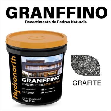 Imagem de Revestimento Textura Granffino Pedras Naturais 20Kg - Hydronorth, Graf