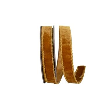 Imagem de Reliant Ribbon Fita de veludo luxuosa, caramelo