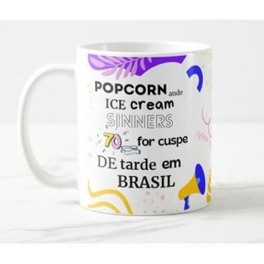 Imagem de Caneca Popcorn Ande Ice Cream Bolsonaro Discurso Em Inglês Mod 2