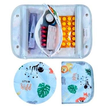 Imagem de Porta Remédios Farmacinha Nécessaire Portátil Para Bebê (Safari)