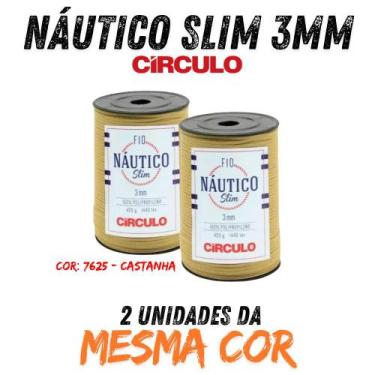 Imagem de Fio náutico slim 3mm circulo 400g kit com 02 un, 7625 - CASTANHA