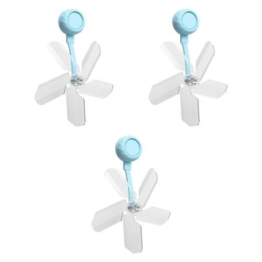 Imagem de WeiLaiKeQi 3x Placa de vento para ar condicionado, para-, reutilizável, leve, defletor de vento, condicionador, resfriamento, defletor para escritório e, Azul