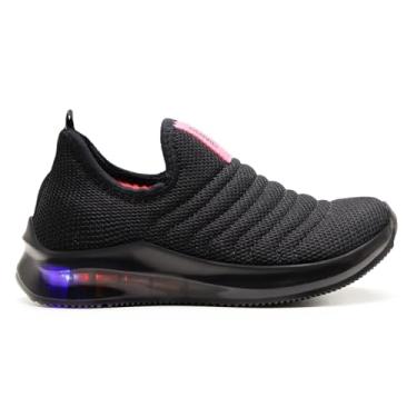 Imagem de Tênis Infantil com LED para Meninos e Meninas – Diversão, Conforto e Estilo em Cada Passo! | Ascension Sonic Slip On (Pink, BR, Criança de 4 a 8 anos, Numérico, 33)