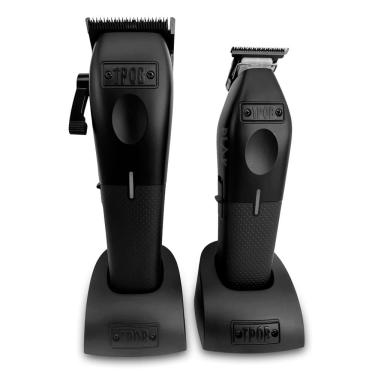 Imagem de Máquina de cortar cabelo TPOB Play Barber 7500 RPM com alças de borracha