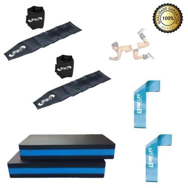 Imagem de Kit Funcional: 2 - Steps,Mini Band Médio E Caneleiras 2 Kg