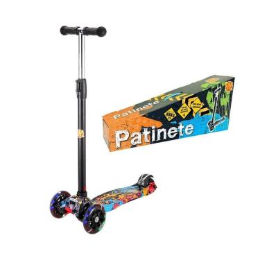 Imagem de Patinete Flash Radical C- Altura Ajustável E Luz Nas Rodas Dmr6862