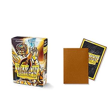 Imagem de Dragon Shield Matte Mini Japanese Gold 60 ct Card Sleeves Individual Pack