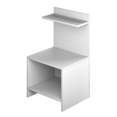 Imagem de Mesa de Cabeceira Mesinha de Canto Quarto com Nicho e Prateleira Decor