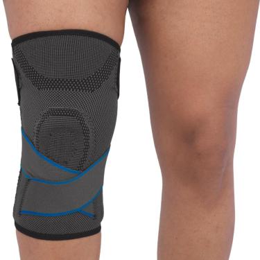 Imagem de Joelheira Vollo Relieve com Compressão Direcionada Cinza-P/M