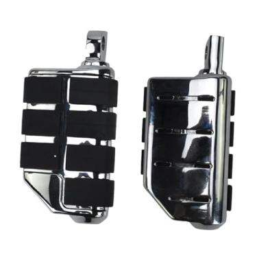 Imagem de Vaveren Apoios para os pés de motocicleta Apoios para os pés de motocicleta para estrada Substitui acessórios resistentes para modificação Protetor de motor, Cinza