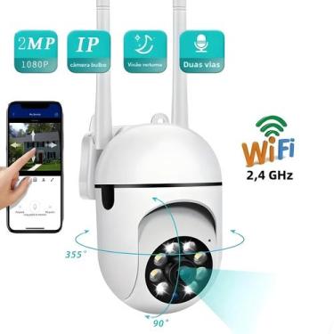 Imagem de Câmera Externa Inteligente WiFi 2.4G Vigilância Doméstica Áudio Bidire