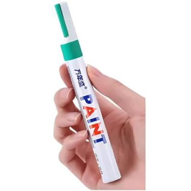 Imagem de Caneta Permanente Prova D'água Tênis Pneu Tecido Tinta a Óleo (Verde)