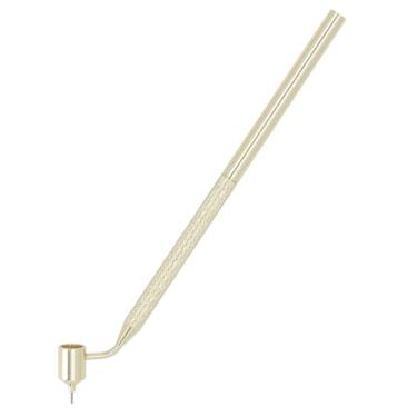 Imagem de Phefop Caneta de Tinta Fina de Tinta Inclinada de Ponta Fina Inclinada Caneta de Ponto Multiuso para Pintura de Tecido Linha de Desenho de Alumínio (0,5 mm)