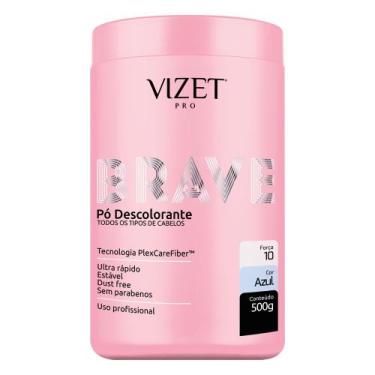 Imagem de Pó Descolorante Profissional Azul Brave 500gr Vizet