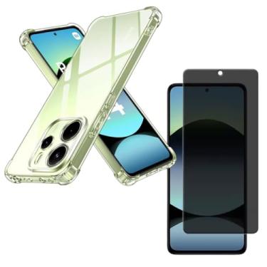 Imagem de Capa Capinha Anti Impacto + Película Privacidade 3D Compatível Com Redmi Note 14 5G - (Hard Glass Store)