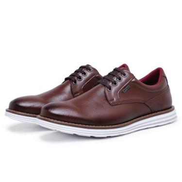 Imagem de Sapato Oxford Casual Masculino Esporte Fino Slim Moderno Palmilha EVA 