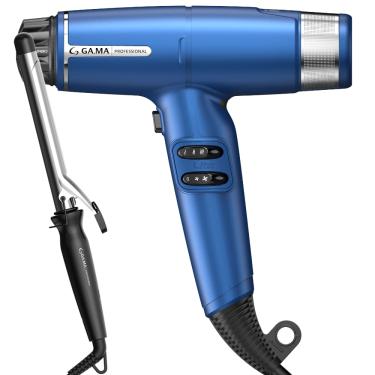 Imagem de Kit Secador iQ Lite Blue e Modelador Salon Curl 25mm